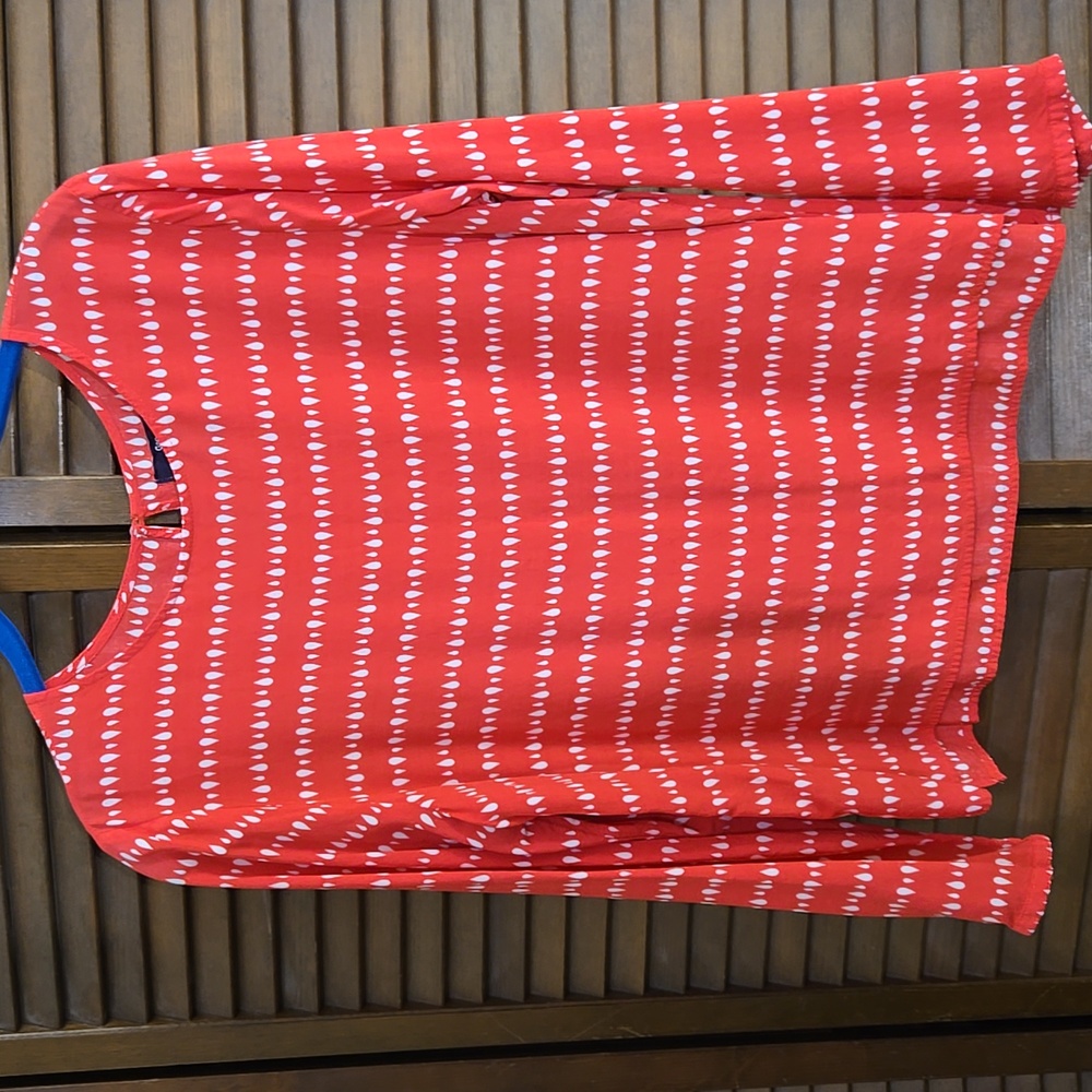 GAP Red and White Blouse